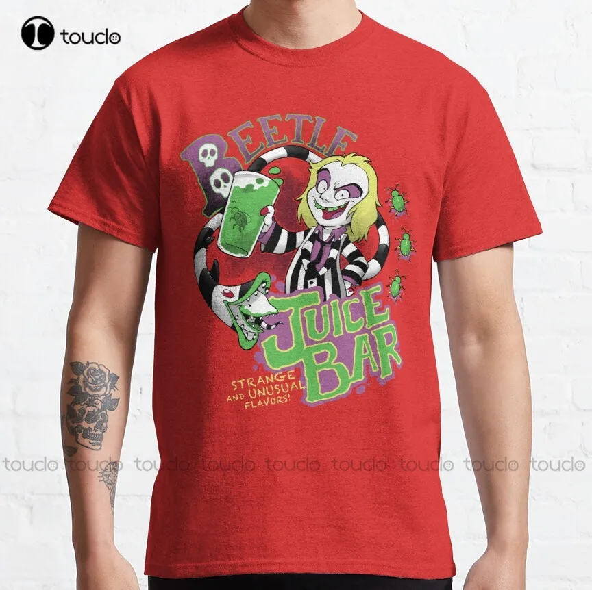 

Сок! Забавная Классическая футболка от Beetlejuice Bugs, тренировочная рубашка, модный дизайн, повседневные футболки, топы, хипстерская одежда, уни...