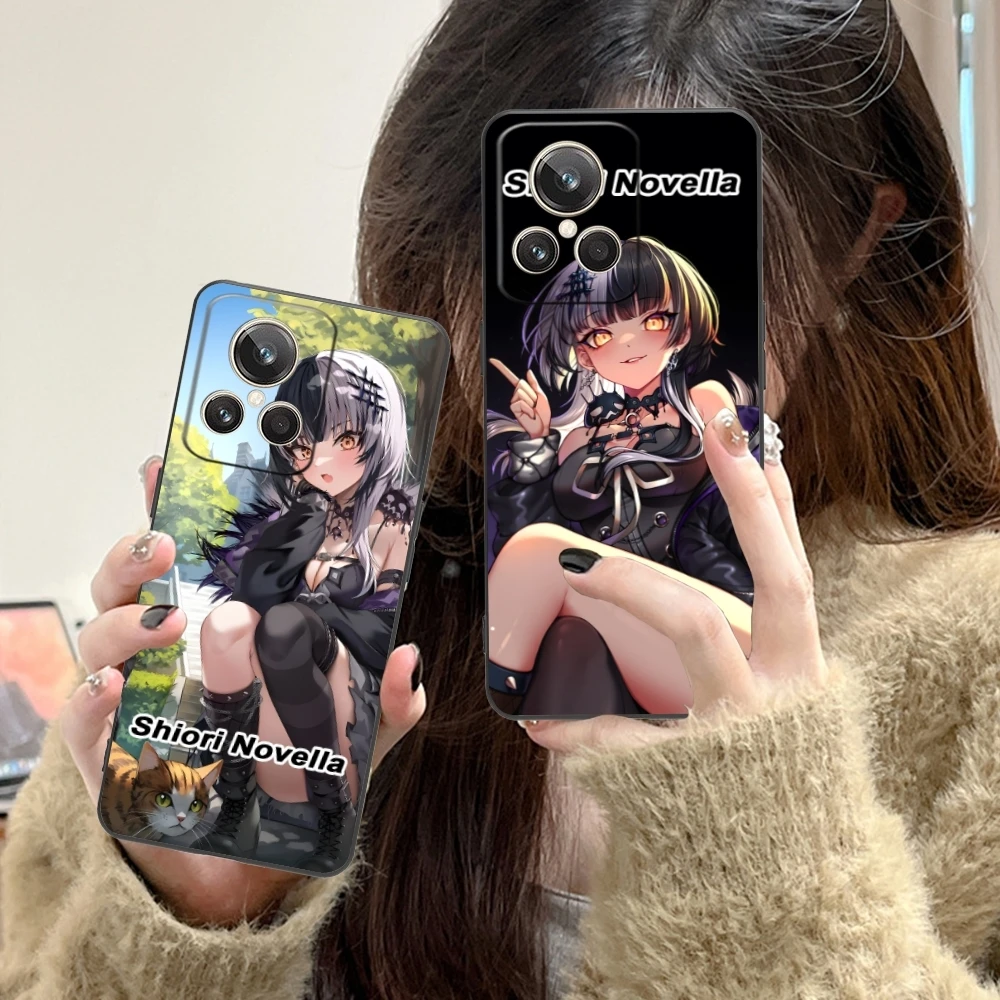 Shiori Novella Fashion Mobile Cell Phone Case for Realme GT 2 9i 8i 7i Pro X50 X2 C35 C21 C20 C11 C3 Black Cover Shell