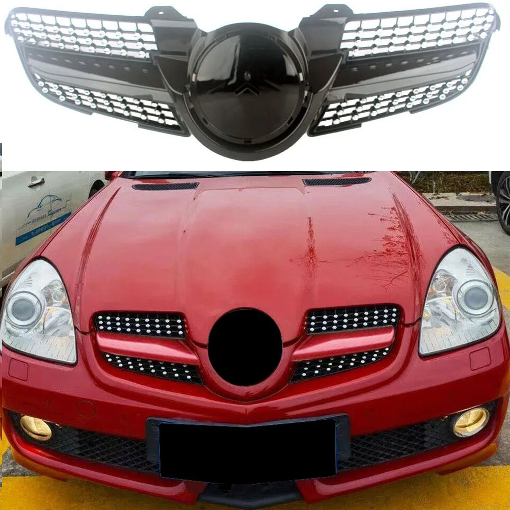 Передний гоночный заготовка бампер верхняя крышка радиатора для Mercedes-Benz R171 SLK-Class SLK200 SLK230 SLK280 SLK300 SLK320 350 2008-2010