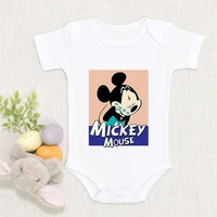 disney summer new baby romper mickey mouse graphic hot sell cute exquisite 0 24m girl boy bodysuit popular dropship short sleeve