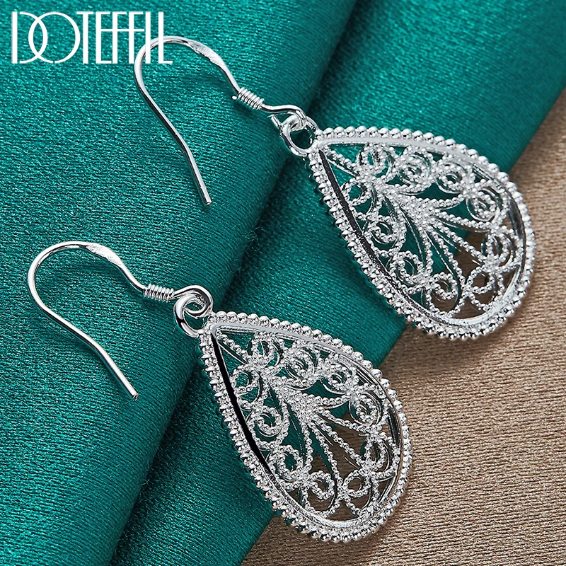 

Женские серьги-капли из серебра 925 пробы
