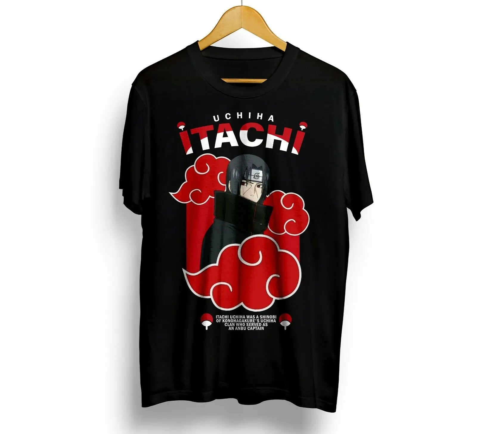 

Футболка унисекс с рисунком из аниме Наруто, Шипуден, Итачи, Учиха