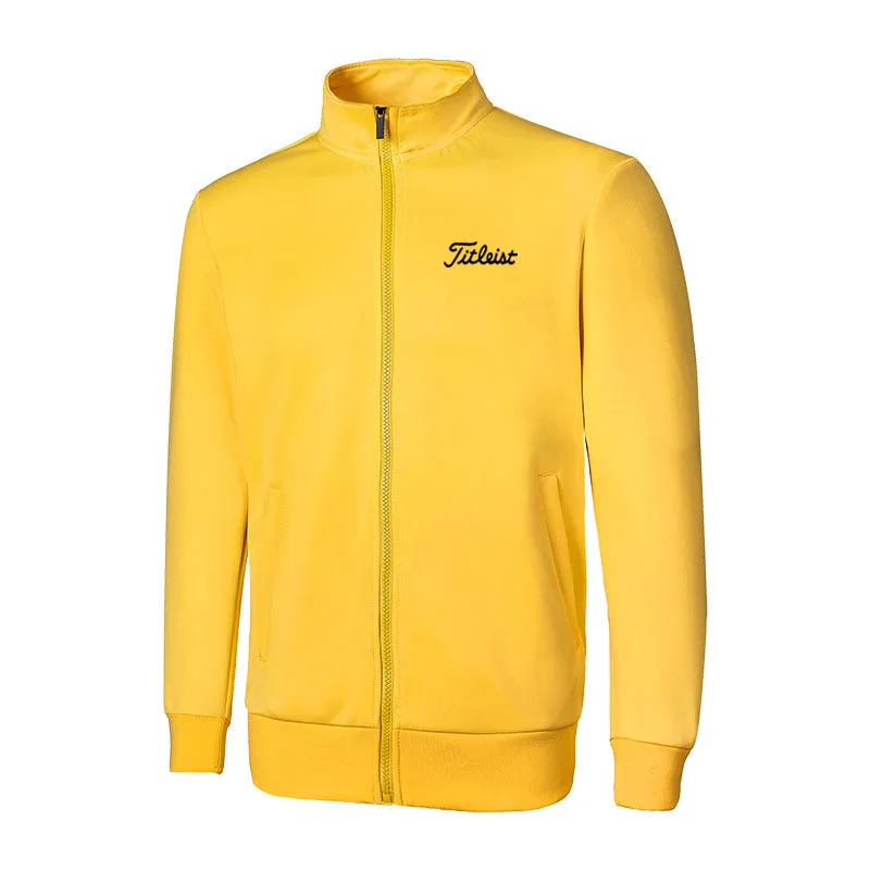 

Men's Golf Jacket Sweater Spring Autumn Golf Sportswear Printing Stand-up Collar Casual Sports Jogging Top Male Golf Clothing