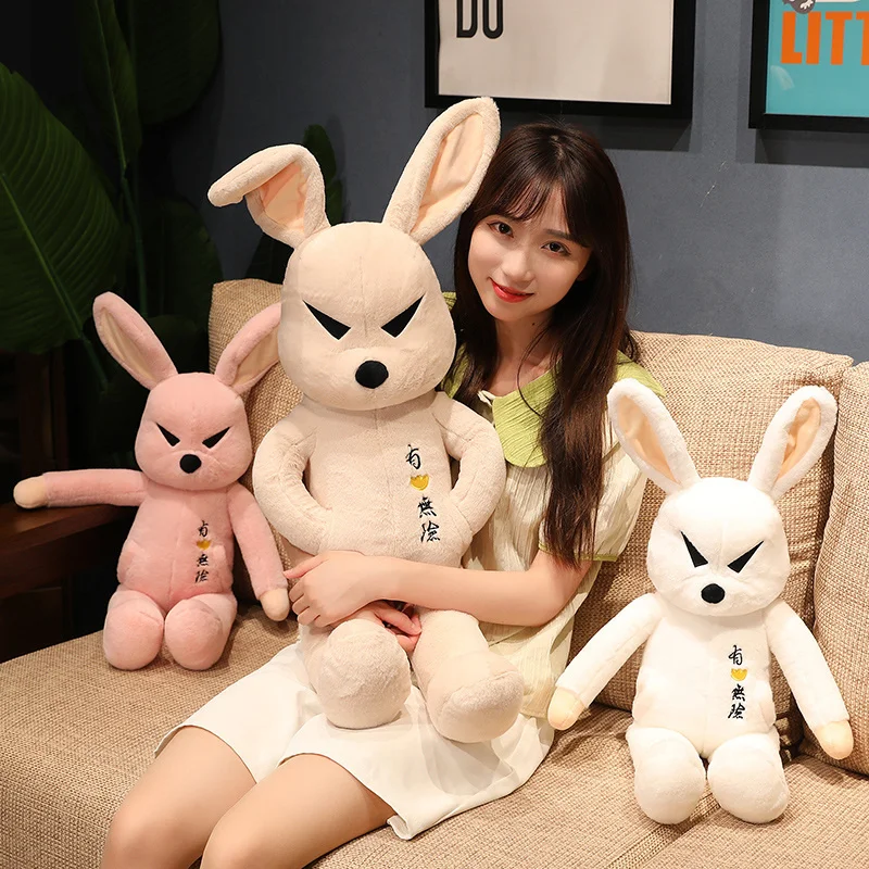 Милый мягкий кролик с длинными ушами плюшевая игрушка-Зверюшка кукла креативное