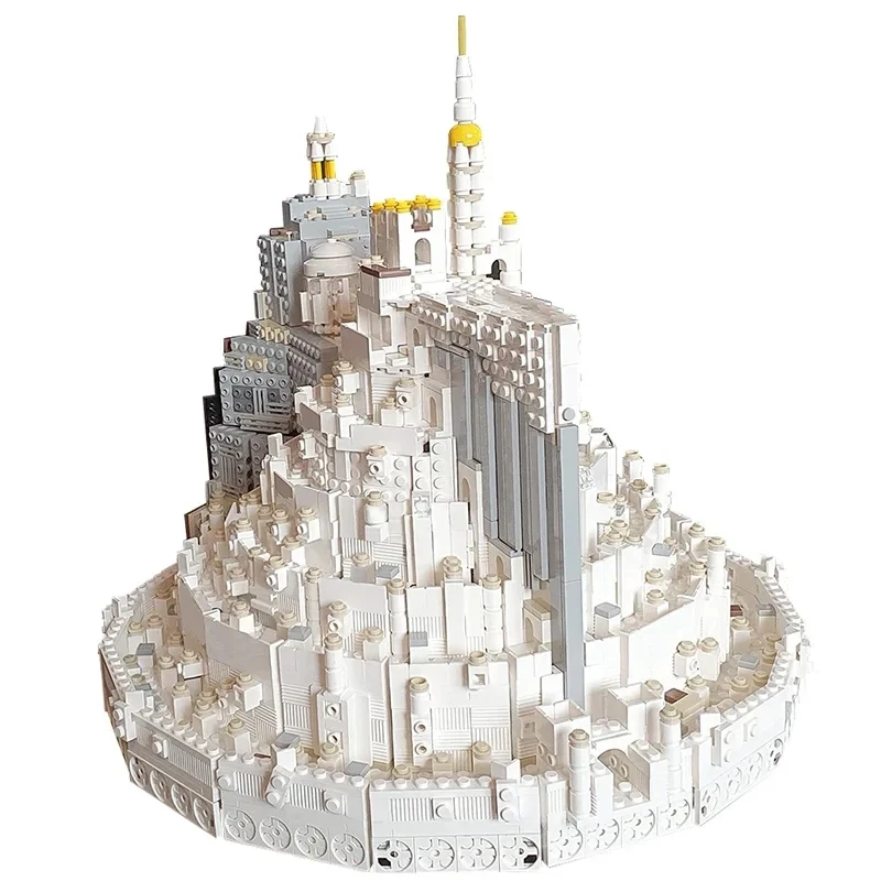 MOC Классические фильмы лорды кольцевой белый замок здание минатрита