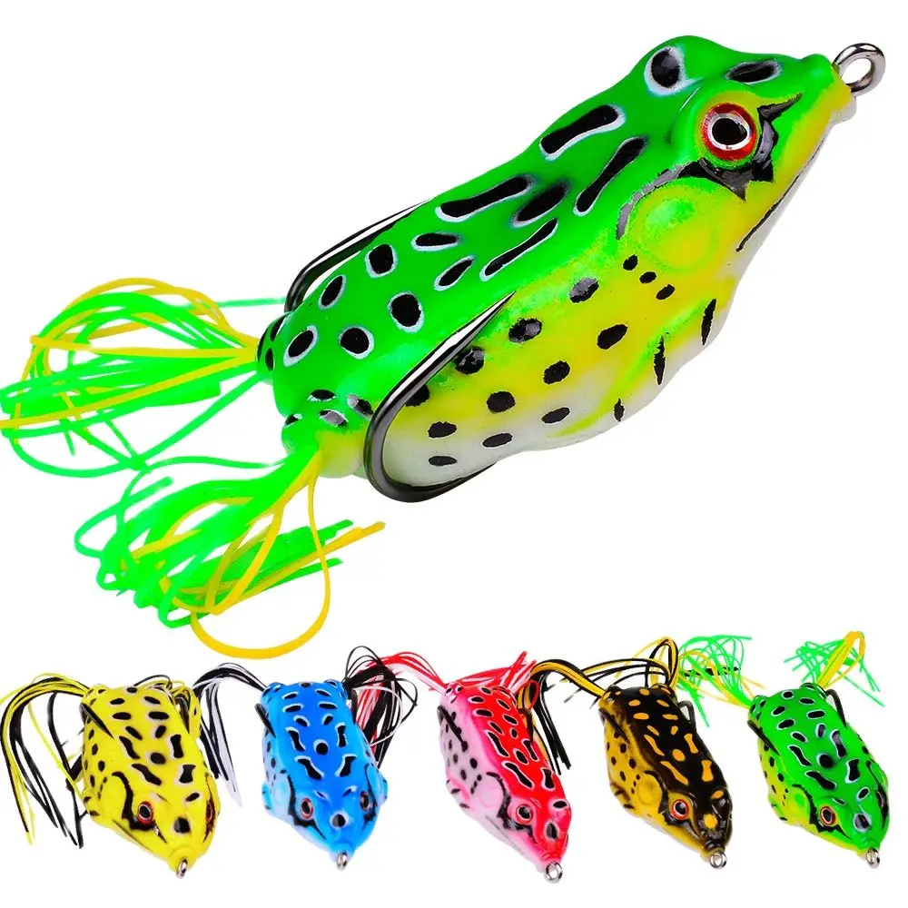 

1pcs Frog Lure Soft Fishing Lure Jigging Bait Crank Topwater Catfish Silicone Plastic Artificial Wobblers Ray Frog 2023 Hot Sale