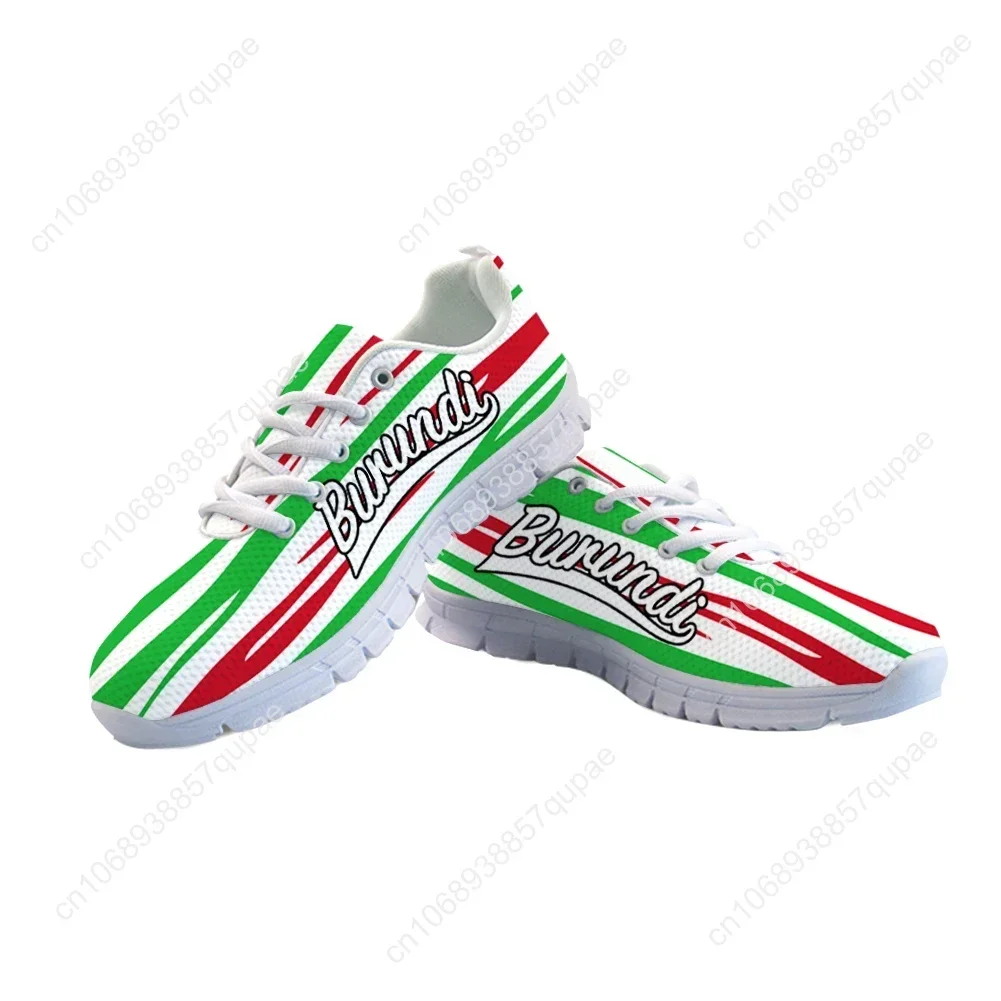 Burundi Youth Free Custom Made Name Number Bdi Country Nation Flag Bi French Burundian Print Photo Logo Mesh Casual Shoes