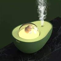 avocado ultrasonic mini air humidifier cartoon mist maker for home car decoration essential oil diffuser water fogger night lamp