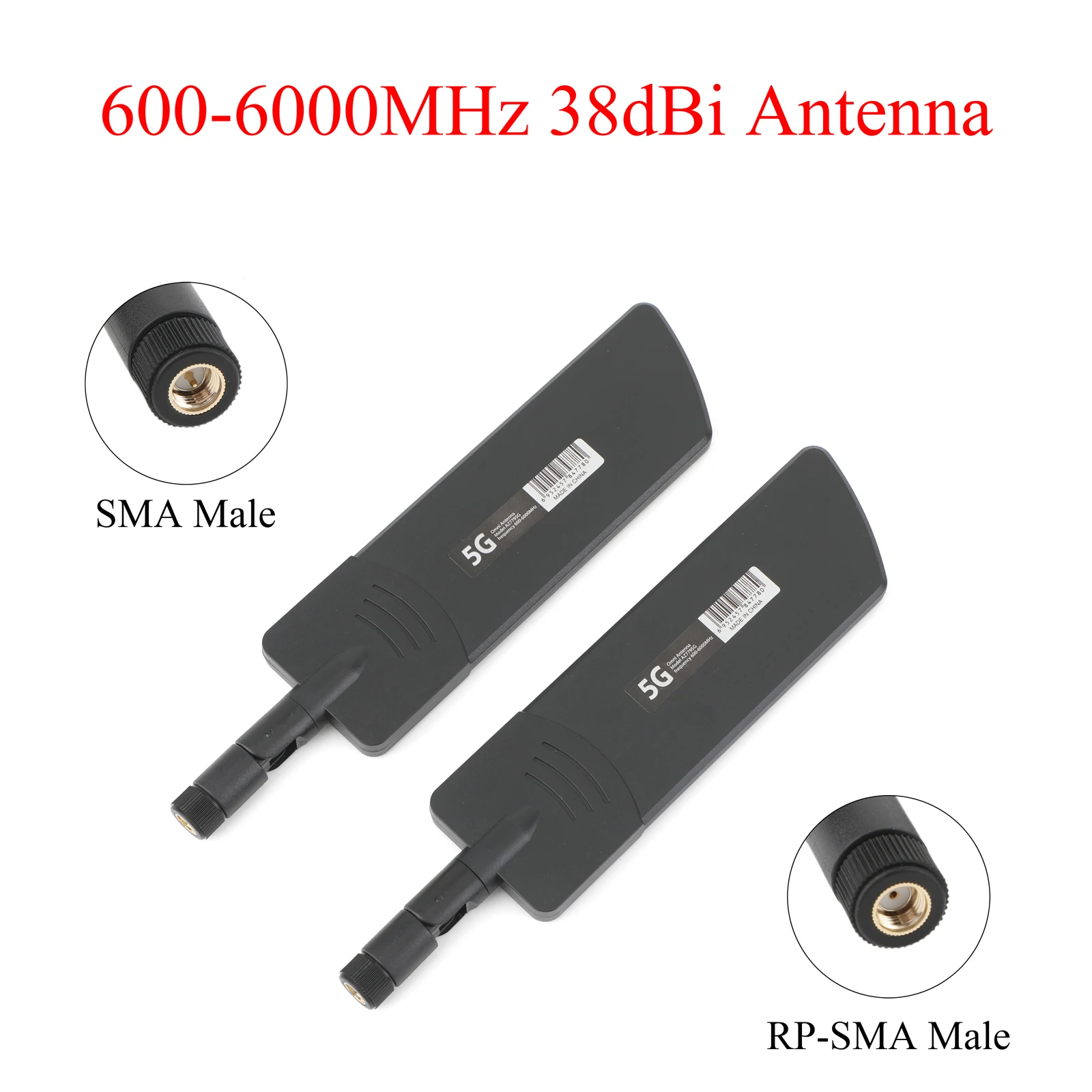 2/4 шт. 5G 38dBi маршрутизатор всенаправленная антенна SMA/RP-SMA штекер 600-6000 МГц для