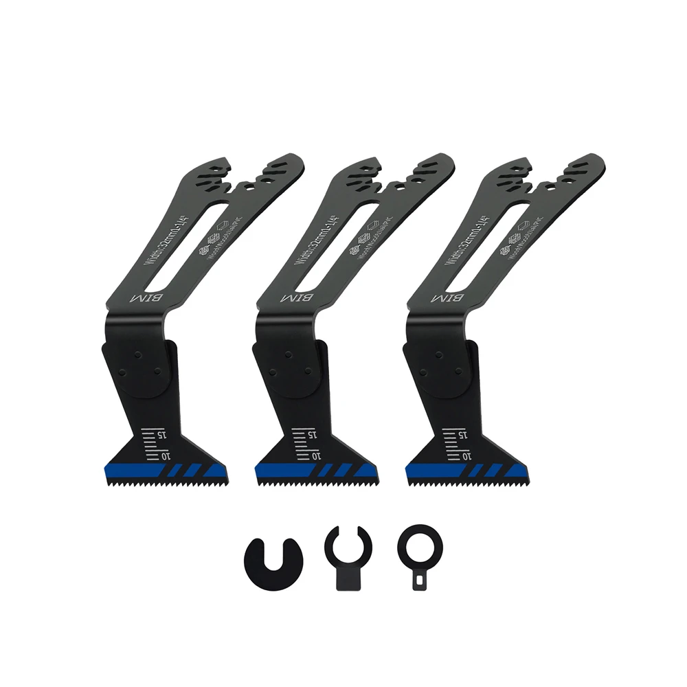 KURSTOL 3/6 шт. набор осциллирующих пильных полотен, резак для пилы по дереву, деревообрабатывающие пластиковые многофункциональные лезвия для узкой резки углов