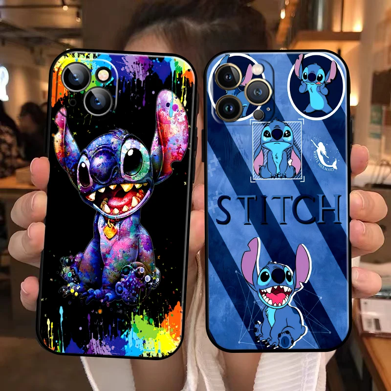 

Disney Lilo Stitch For Apple iPhone 13 12 11 Pro Max 13 12 Mini 5 5s 6 6S 7 8 Plus SE2020 X XR XS Max Phone Case Soft