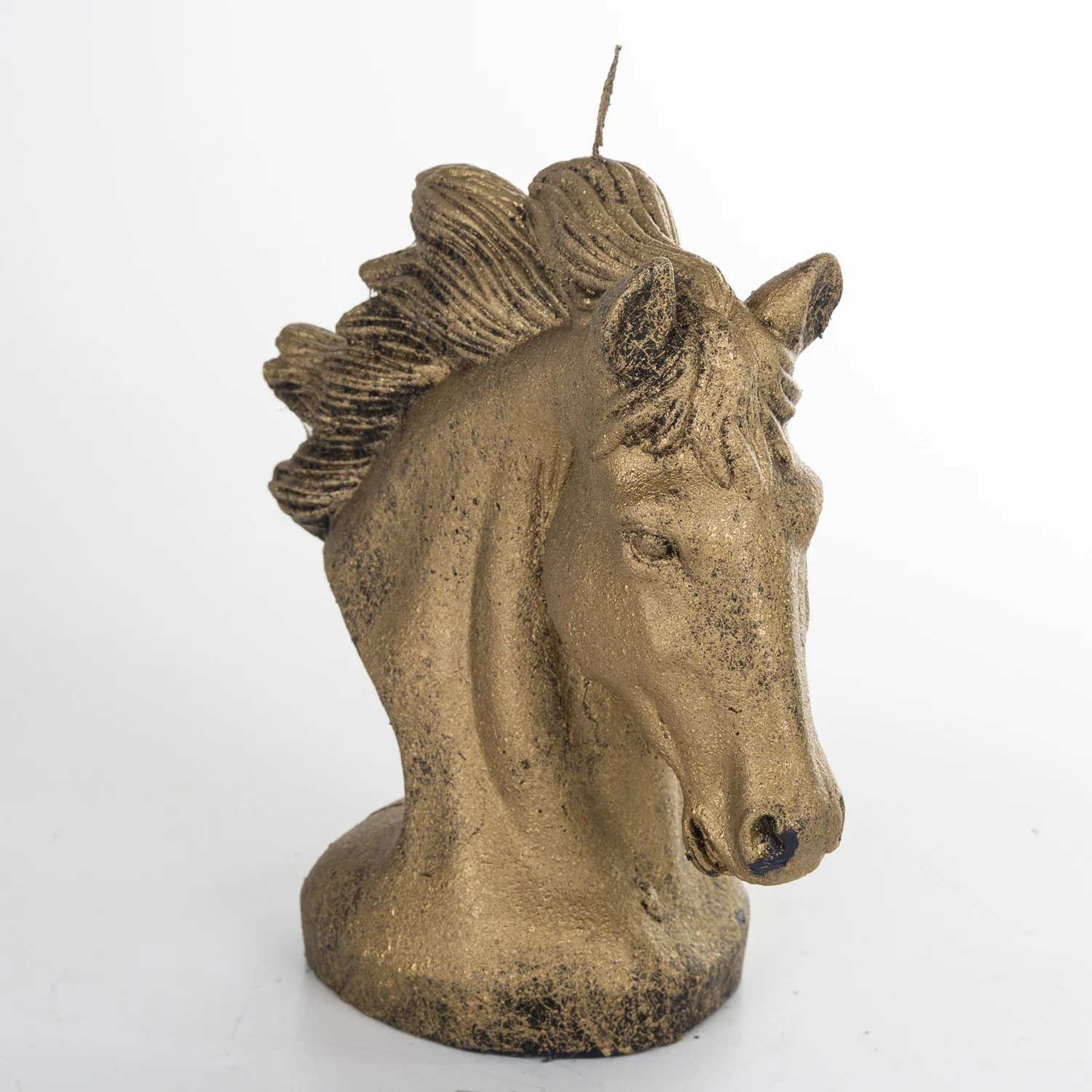 

Decorative Dore horse bust candle 24 Cm