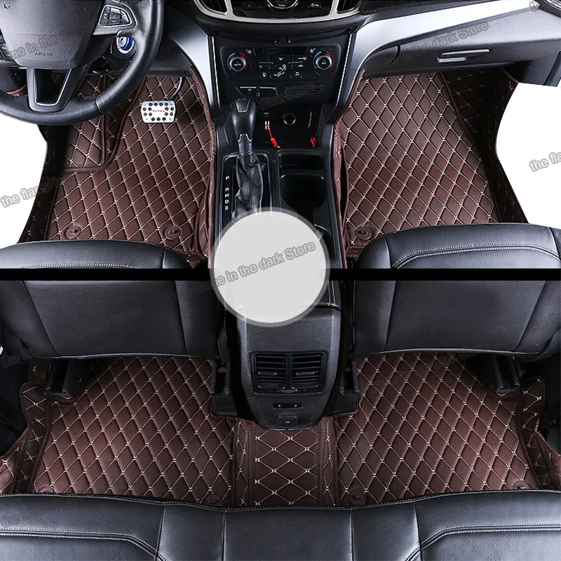 auto styling leather car floor mats for ford kuga 2013 2018 2017 2016 2015 2014 2012 2019 escape interior accessories carpet