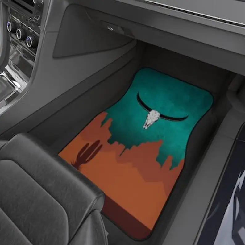 

Коврики для автомобиля с ковриком в виде коровьего черепа (набор из 4 шт.)