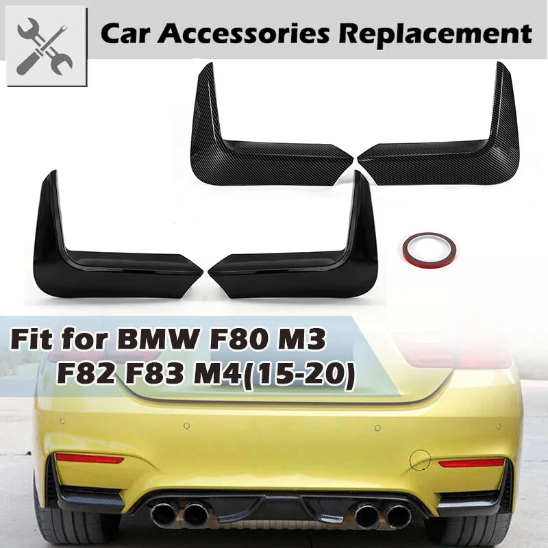 

Для BMW F80 M3 F82 F83 M4 2014-2019 Rhyming, задний бампер, боковой угловой отделочный чехол, диффузор, декорированный спойлер, крышка, сплиттер Moldin, губа