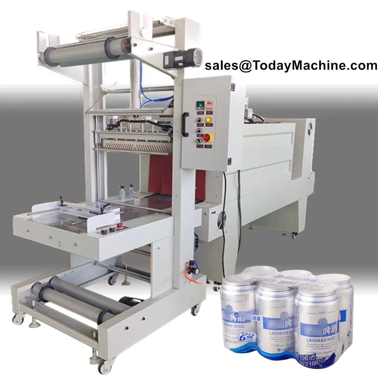 

Shampoo Mineral Water Bottle Sleeve Shrink Wrapping Machine