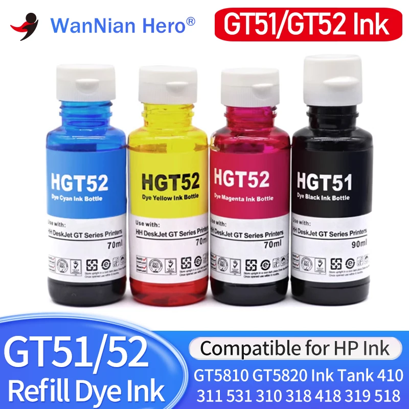 Чернила для принтера HP Smart Tank 450 455 500 510 515 516 519 530 559 570 610 615