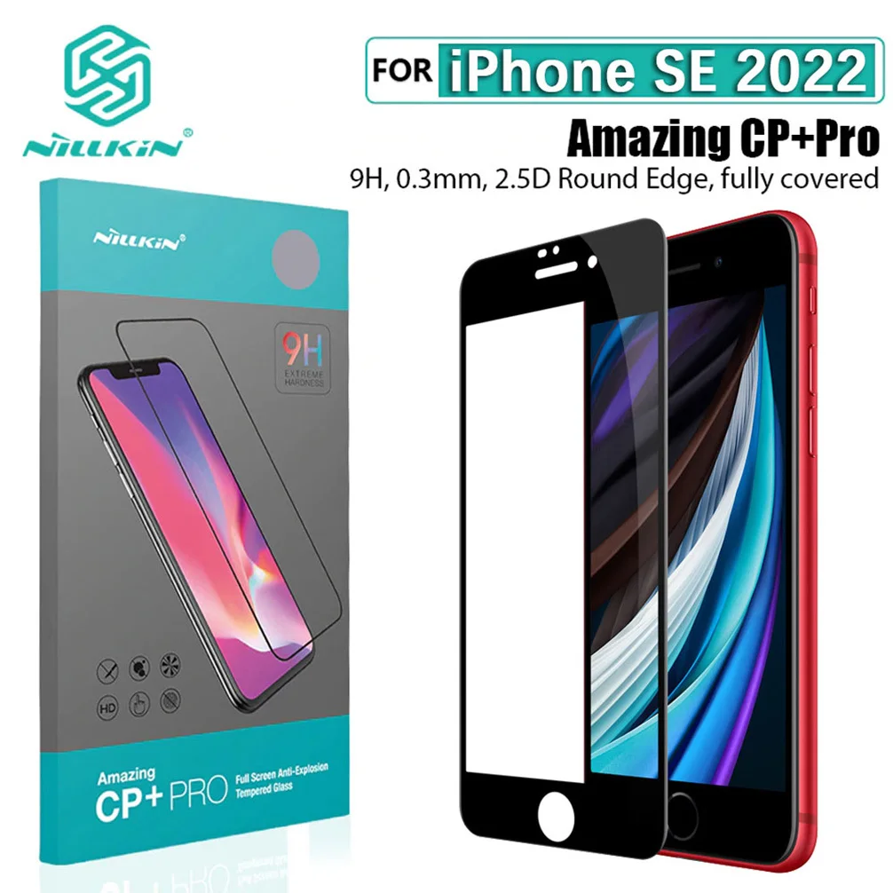 

For iPhone SE 2022 SE3 Glass Film NILLKIN CP+PRO H /H+Pro XD CP+MAX Tempered Glass For iPhone SE 3rd Generation Screen Protector