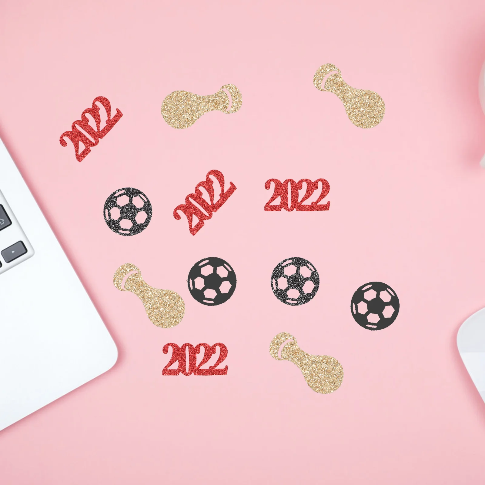 50 шт. украшения для футбольной вечеринки рубашка с блестками спортивная обувь