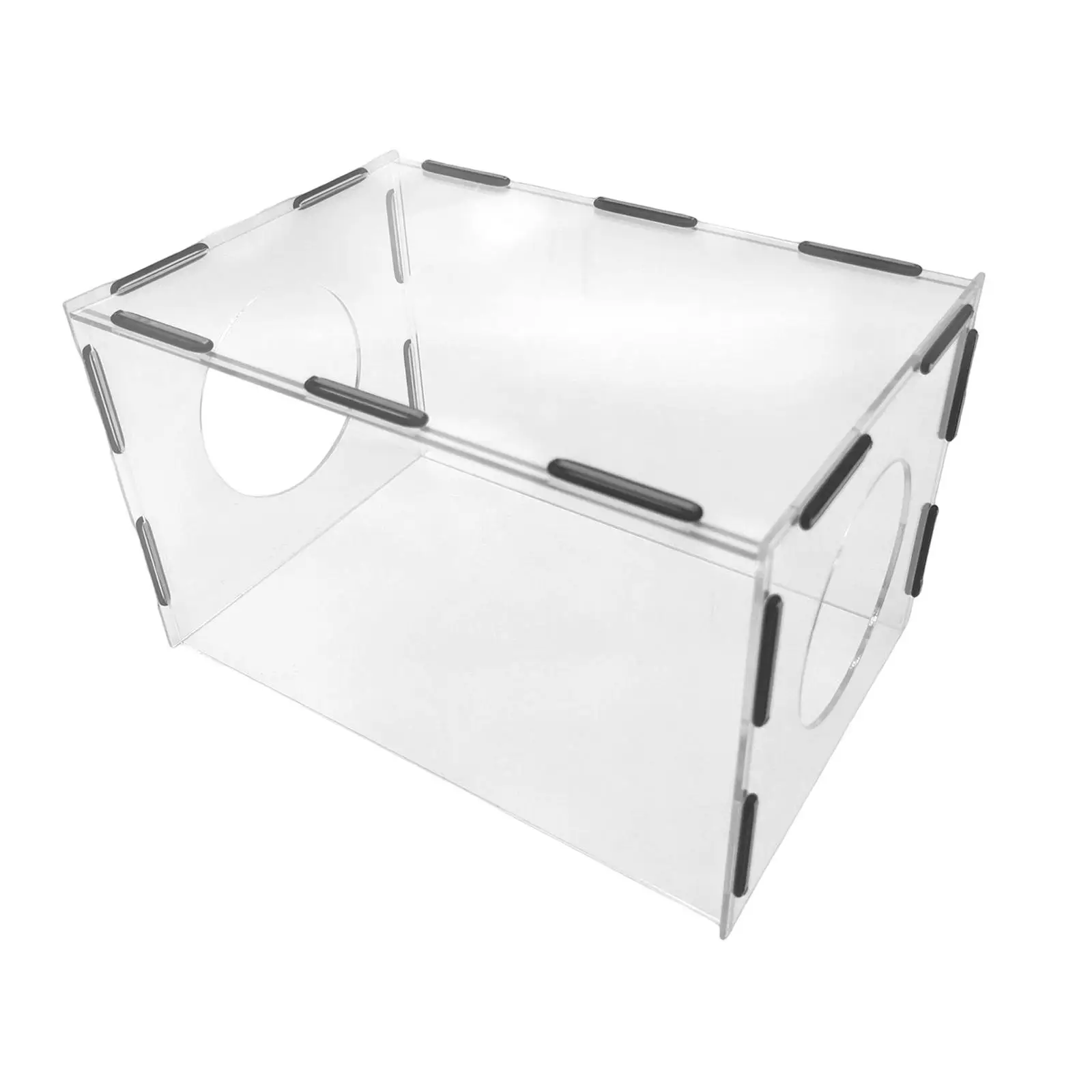 

Grinding Dust Box Acrylic Dust Cage Dustproof Dust Shroud Cover with 2 Holes