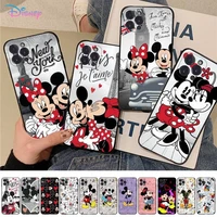 disney mickey minnie phone case for iphone 11 12 pro xs max 8 7 6 6s plus x 5s se 2020 xr cover