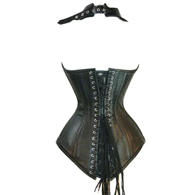 Женский корсет на молнии с поясом в стиле стимпанк