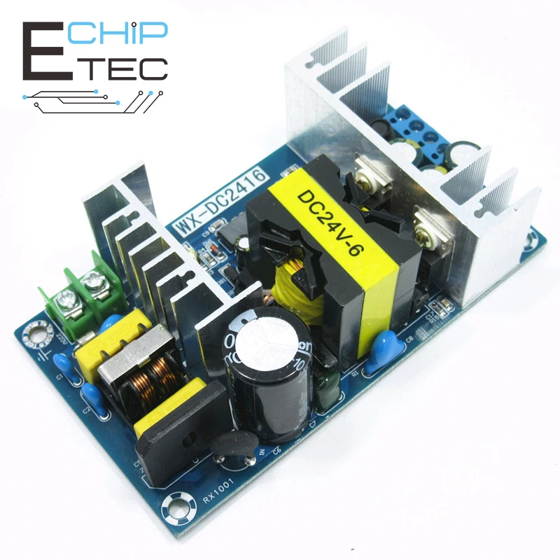 para dc 24v 6a 150w Fonte de Alimentação Ac-dc Módulo de Alimentação Interruptor de Placa de Alta Potência Industrial Ac-dc Placa de Módulo de Alimentação ac 100240v