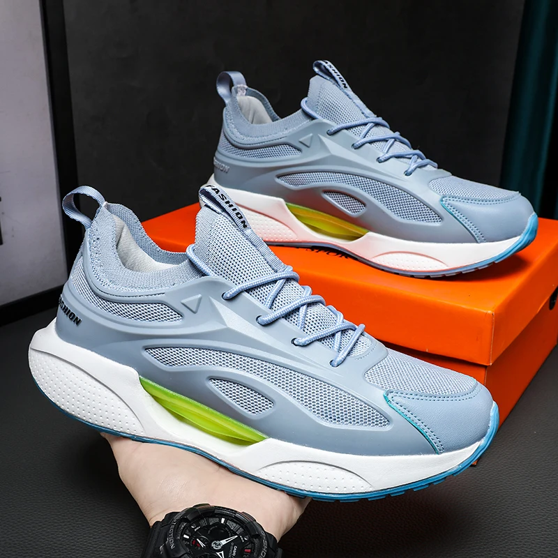 New 2023 Men's running shoes Breathable Outdoor sneakers Light sports shoes comfortable sports training shoes