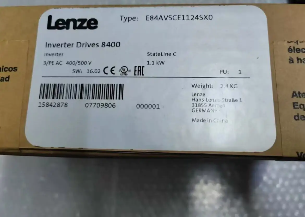 LENZE 8400 E84AVSCE1124SX0 (art.: 3920d8a1b4932) - 3920d8a1b4932