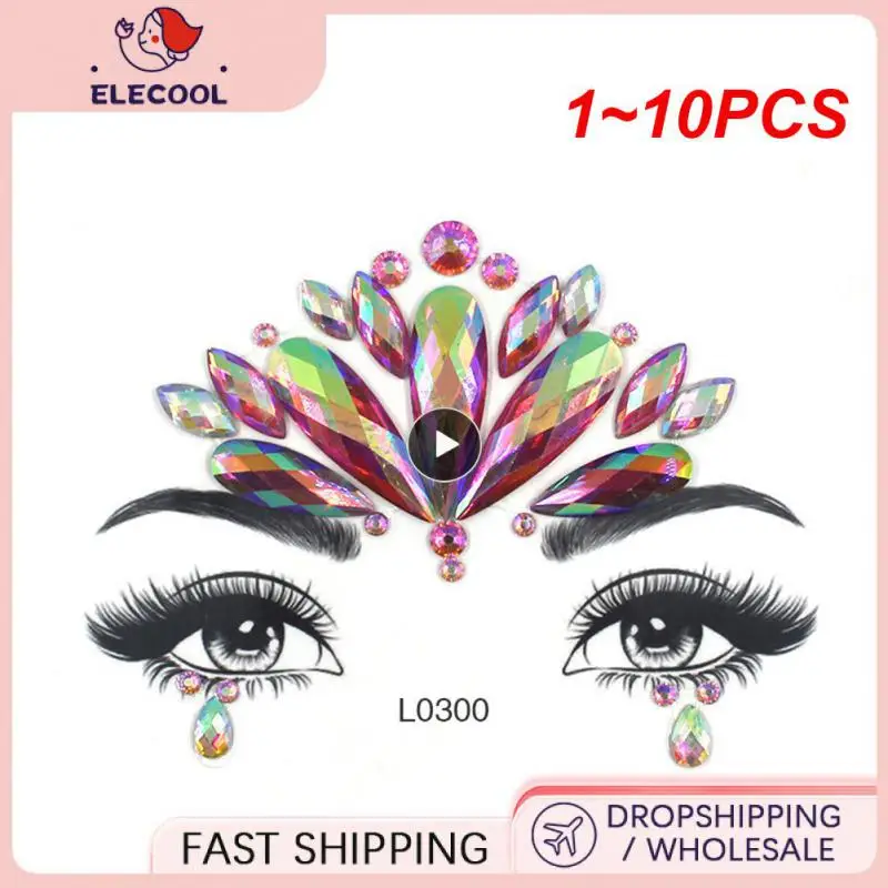 

1 ~ 10 шт., наклейки для бровей на Хэллоуин