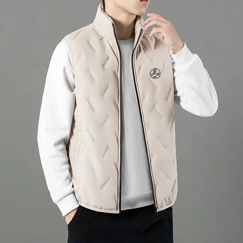 

Winter Golf Jackets Vest For Men's Warm Villus Cotton-clothes Golf Waistcoat Men's Fashion Loose Tops golf Coats Plus Size 5XL