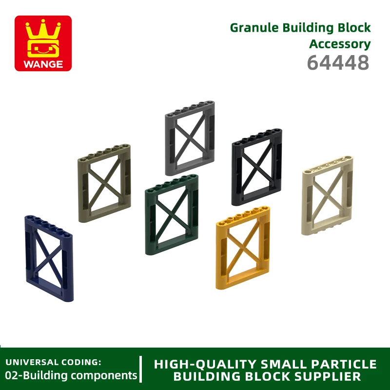 1 шт. 64448 6x6 точек настенная колонна стеновый блок Moc цветные аксессуары