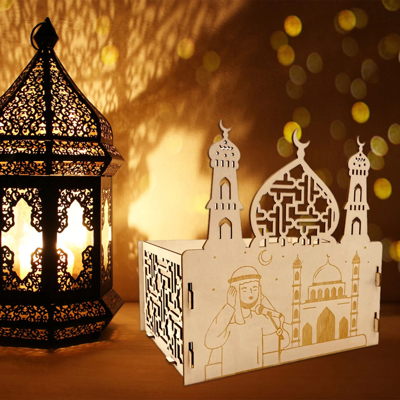 

Ramadan Decorations For Home Wooden Ramadan Table Decor Perfect Ramadan Gift Options Home Snack Tray With Ramadan Elements