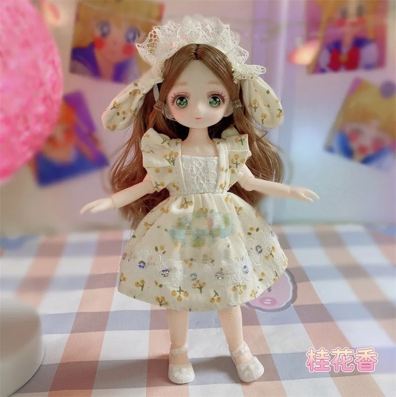 

Новая шарнирная кукла 23 см, шарнирная кукла в стиле аниме, полный комплект с модной одеждой, туфли с цветными глазами, куклы, Подарочные игрушки для девочек