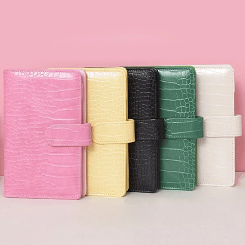 

Macaroon лазер цвет крокодил узор DIY переплет блокнот обложка дневник расписание