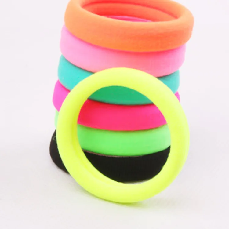 

10PCS/LOT Colorfull Hair Ring Novelty Elastic Hair Bands for Girls Bohemian Scrunchy Fashion Kids Hair Accessories for Women