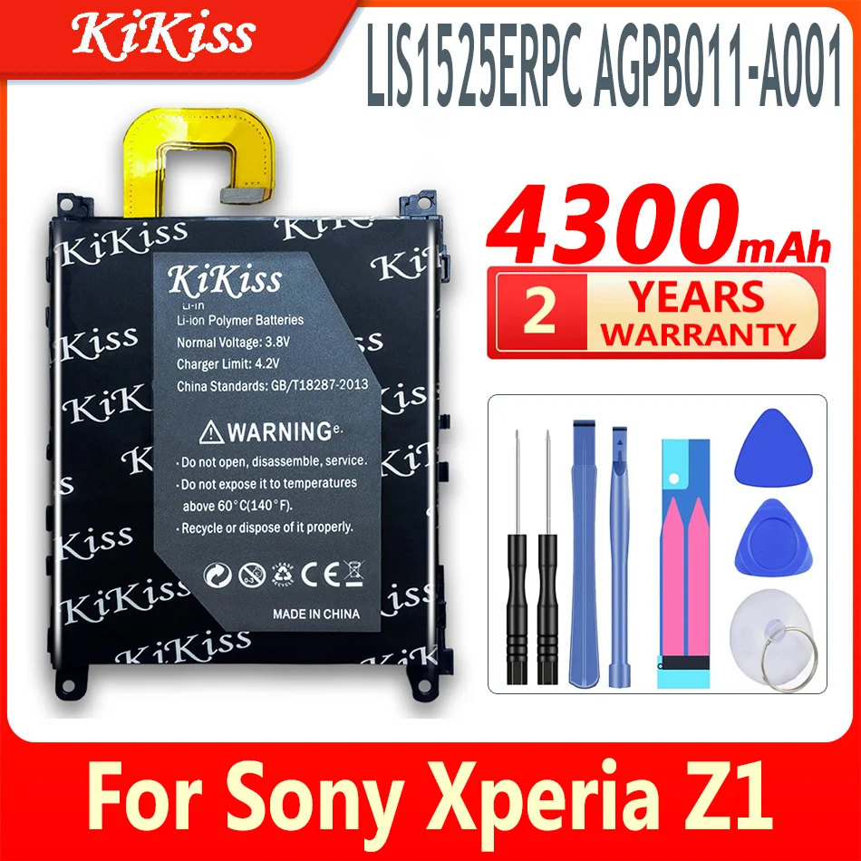 

4300mAh LIS1525ERPC AGPB011-A001 Battery For Sony Xperia Z1 L39h Honami SO-01F C6902 C6903 C6906 C6943 Mobile Phone Battery