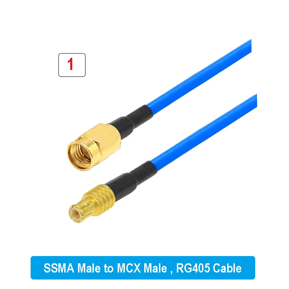 Кабель SSMA к MCX RG405 штекер прямой/прямой угол 90 ° Высокочастотная перемычка RG-405 086.