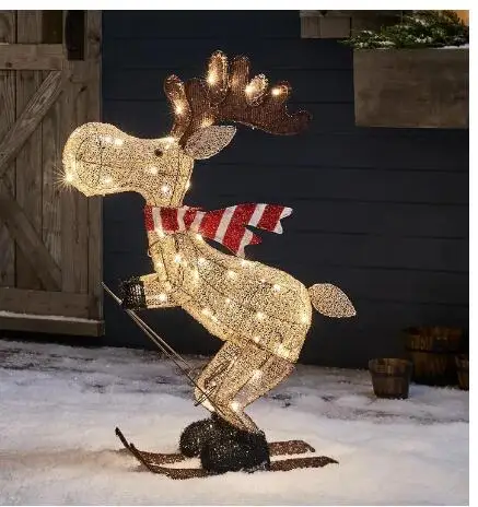 

В форме оленя светодиодный украшения для улицы для рождественского снежного декора