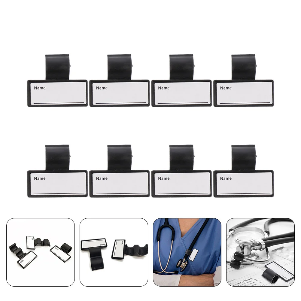 

8Pcs Name Id Nurse Badge Stethoscope Id Name Stethoscope Stethoscope Clip Stethoscope Id Tag for ID Decor Stethoscope