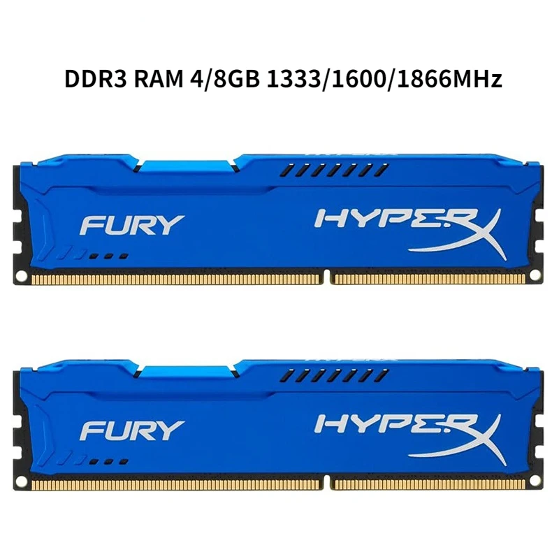 

Memoria DDR3 RAM 4GB 8GB 16GB 1866MHz 1333 1600MHz Desktop RAM 240Pins 1.5V PC3-12800 14900 10600 DIMM HyperX PC Memory Module