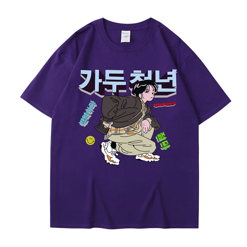 Новая японская футболка с короткими рукавами в стиле ретро женская летняя