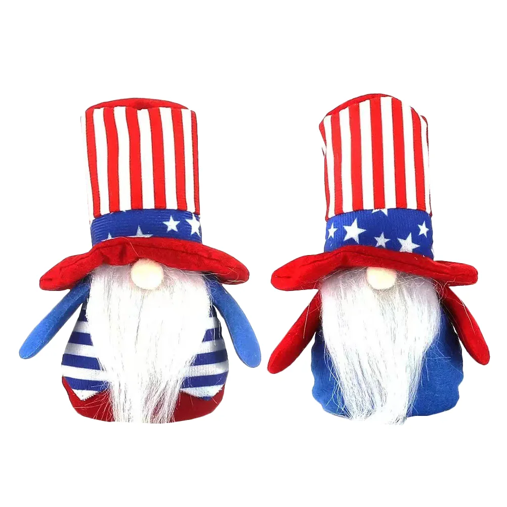 

2Pcs Patriotic Gnome Ornament United State Independence Day Gnome Decorations