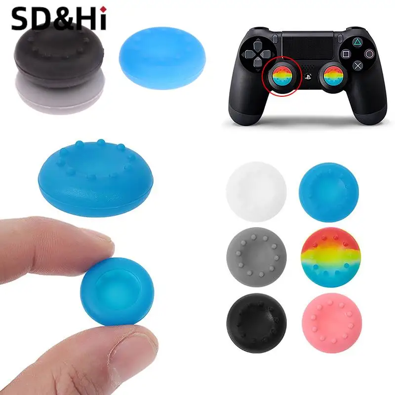 

10Pcs Silicone Cap Analog Controller Silicone Cover Thumb Cap Stick Grip Grip Cover Protective Case For PS4/PS5