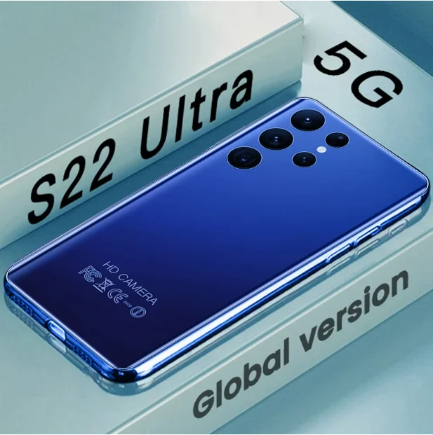

Global Version S22 Ultra Cell phone Smartphone Android 7.3 inch 16GB 512GB Unlocked Mobile Phones Celulares smartphones 5G Phone