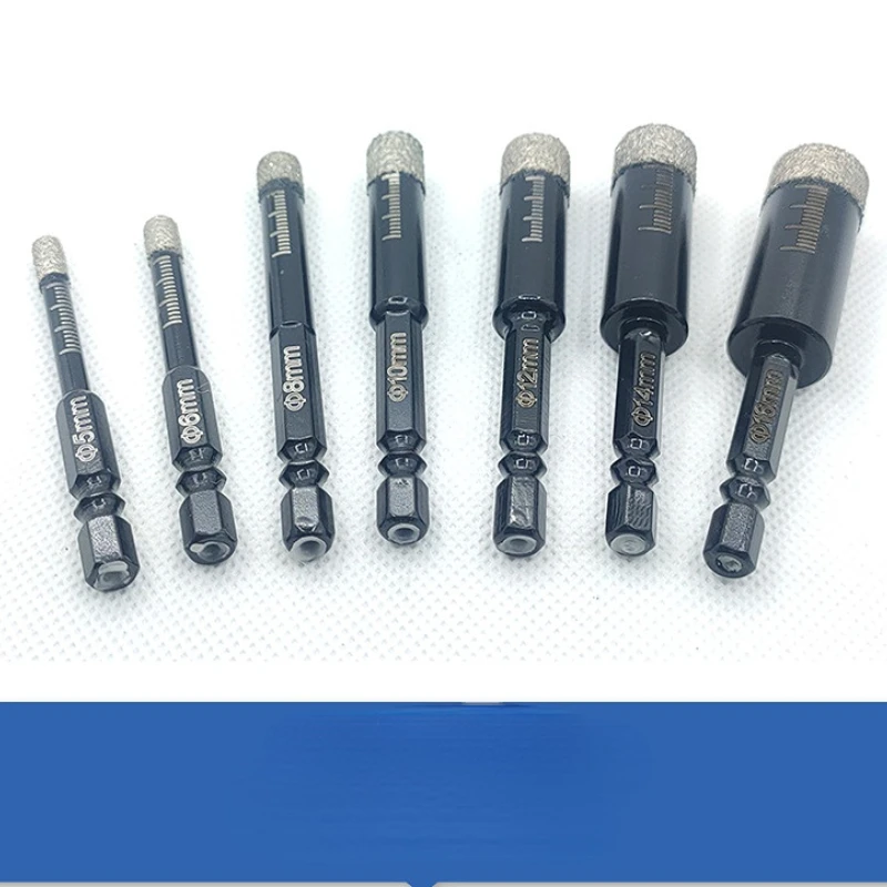 5-16mm Diamond Brazed Hollow Dry Bits for Tile, Marble, Glass, Granite and Crown Cutting  tools