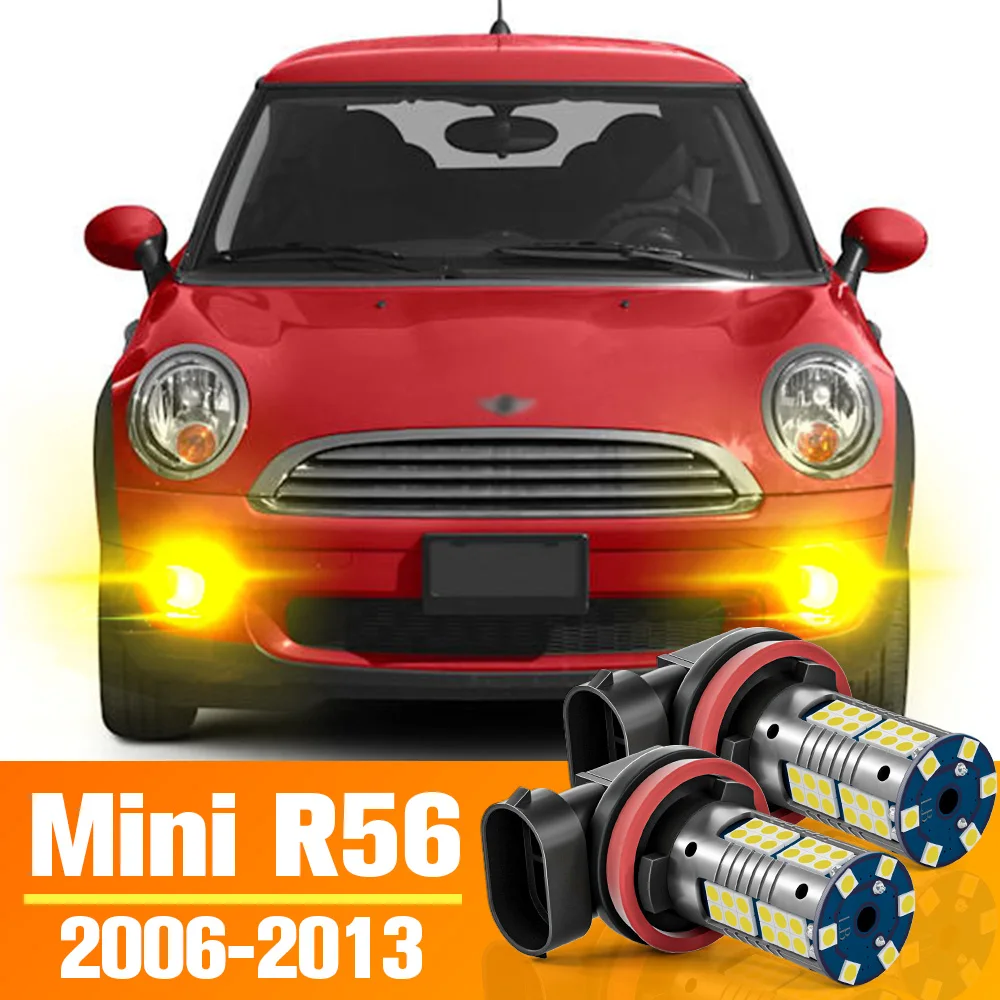 2 шт. светодиодные противотуманные фары для Mini Cooper R56 аксессуары лампа 2006 2007 2008 2009
