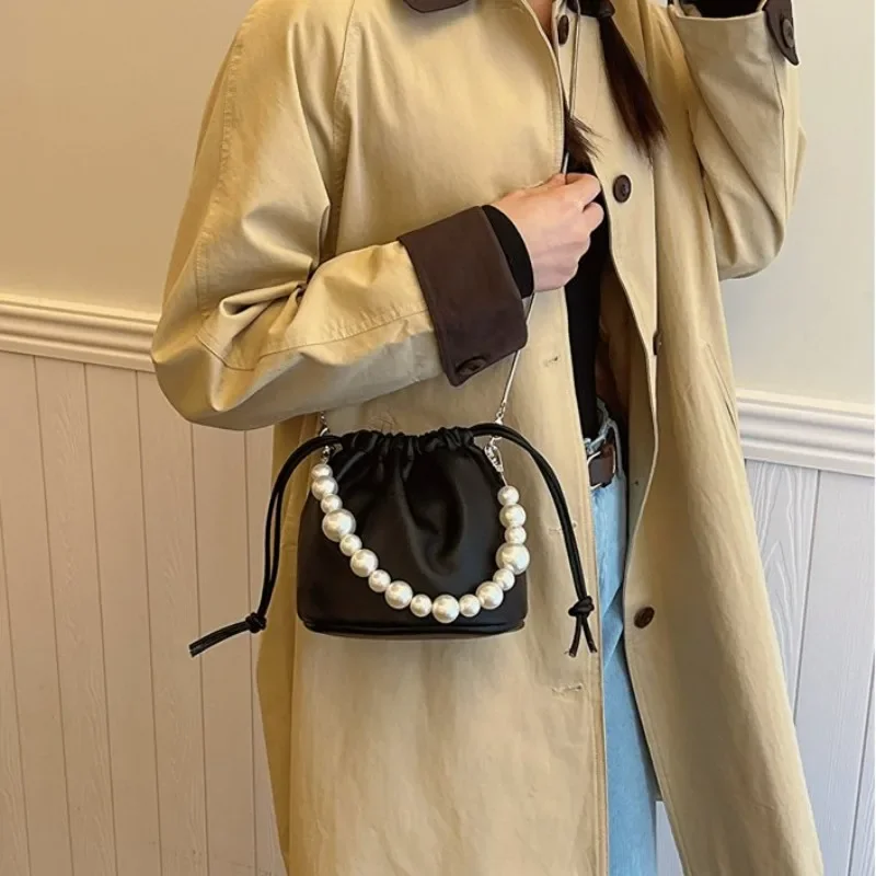 Ведро из искусственной кожи компактные милые сумки на плечо и через дизайнерские