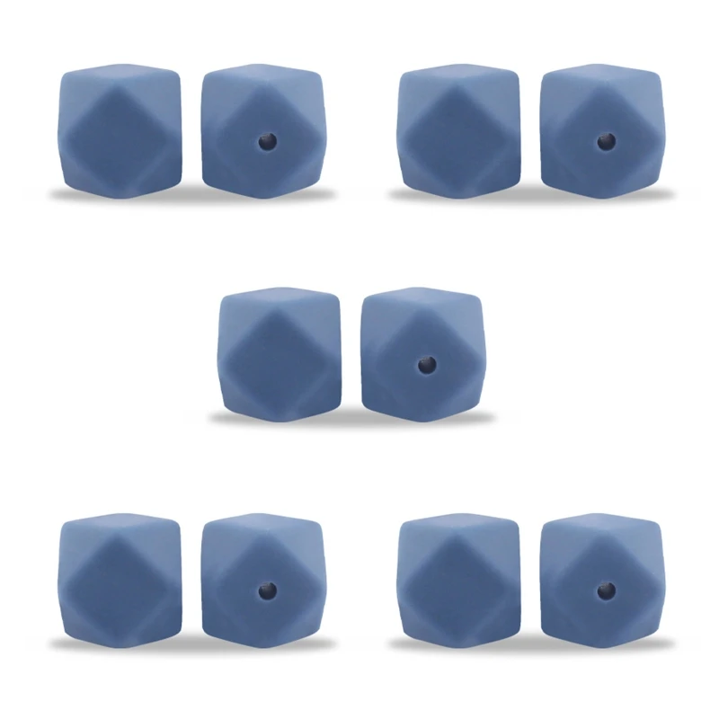

Silicone Teether Octagon Beads 10pc/Set DIY Necklace Bracelet Accessories for Handmade Baby Pacifier Chain Bead Jewelry