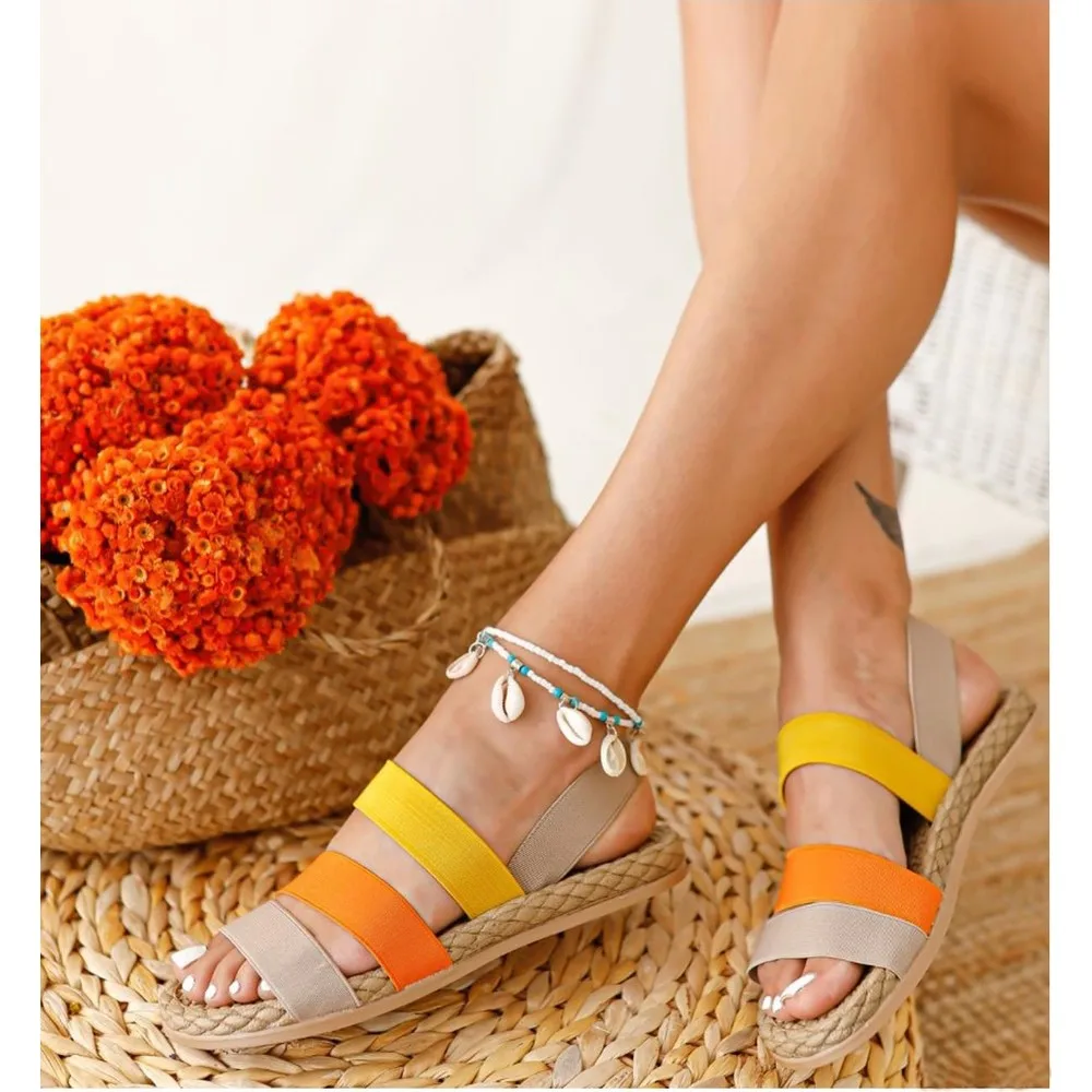 Женские сандалии в полоску Muggo